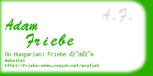 adam friebe business card